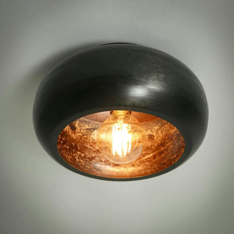 Ampoule globe 15 cm ambrée LED filament lumière chaude (E27)