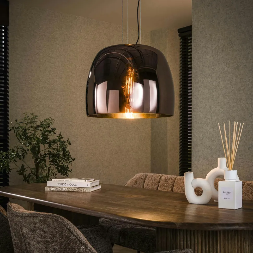 Ampoule globe 15 cm ambrée LED filament lumière chaude (E27)