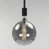 Ampoule globe 20 cm gris fumé LED filament (E27)