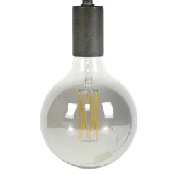 Ampoule globe 20 cm gris fumé LED filament (E27)