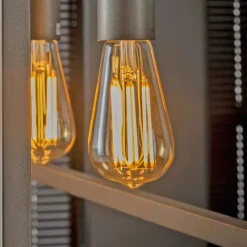 Ampoule poire ambrée LED filament lumière chaude (E27)