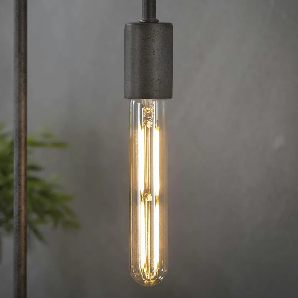 Ampoule poire ambrée LED filament lumière chaude (E27)