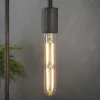 Ampoule tube 18,5 cm ambré LED filament lumière chaude (E27)
