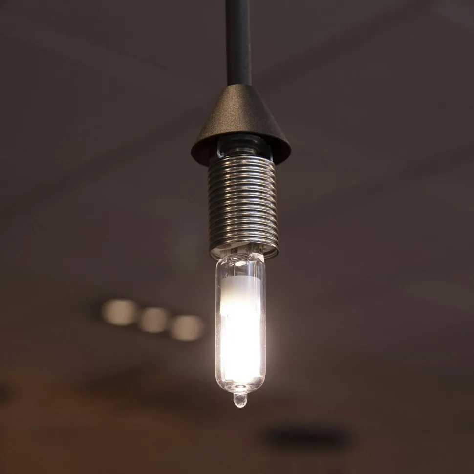 Ampoule tube LED G9 en verre transparent