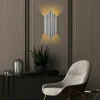 Applique design argent, structure graphique H. 50 cm SFAX