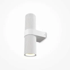 Applique design blanche – cylindre cranté vertical TAVA