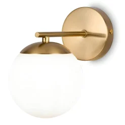 Applique globe style moderne – finition dorée DELTONA