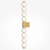 Applique moderne - barre de perles ciselées en verre BELLA