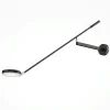 Applique murale articulée LED – 1 lampe disque noire OCALA