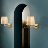Applique murale classique, abat-jour beige ZURICH