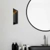 Applique murale design noir & or, abat-jour ruban SINOP