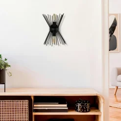 Applique murale design noire, forme sablier SINOP