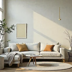 Applique murale dorée – barre verticale minimaliste 60 cm SALEM