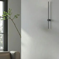 Applique murale dorée – barre verticale minimaliste 60 cm SALEM