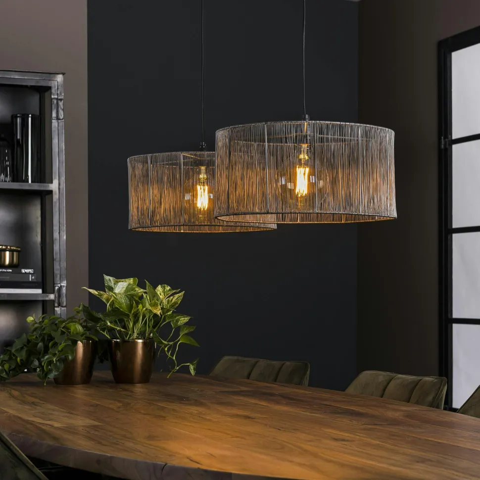 Applique murale LED design, 1 tige noire verticale VIESTE