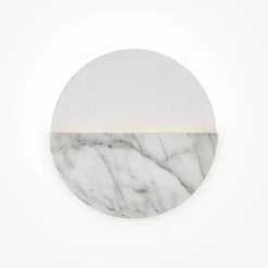 Applique murale moderne – disque marbre strié ⌀30 cm LAUREL
