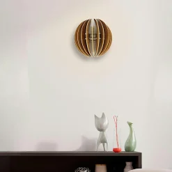 Applique murale moderne, demi-sphère ajourée BIEL