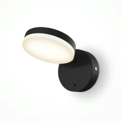 Applique murale orientable noire – forme ronde OCALA