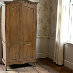 Armoire 2 portes hévéa massif 105x200cm TRADITION