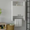 Armoire de toilette blanche 1 porte-serviettes MARFA