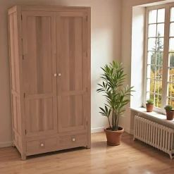 Armoire exotique hévéa 100x195cm GALA