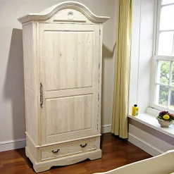 Armoire Hévéa 1 porte 100x55x200cm TRADITION