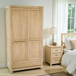 Armoire moderne hévéa 105x195cm OLGA