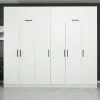 Armoire penderie blanche, 8 portes 3 portants BYRON