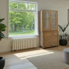 Bahut 2 corps moderne hévéa 100x210cm ATTAN