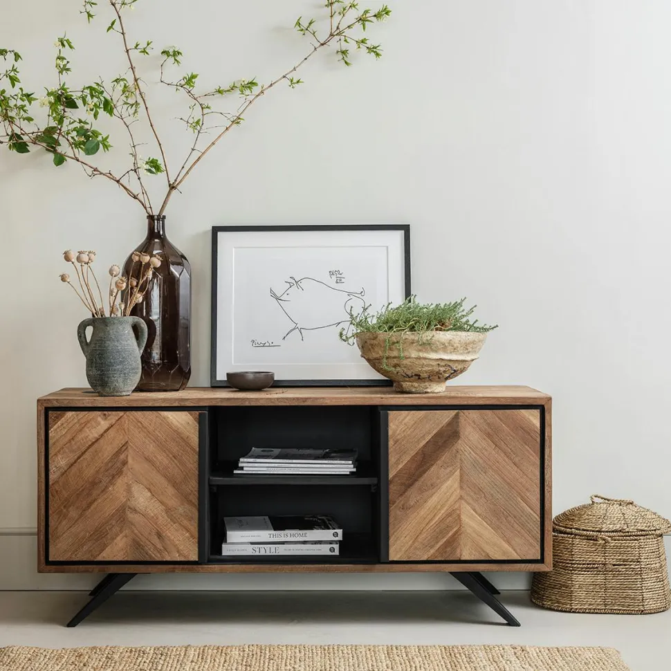 Bahut en bois de teck recyclé MANADO