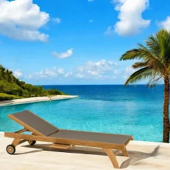 Bain de soleil teck couleur taupe SUMMER