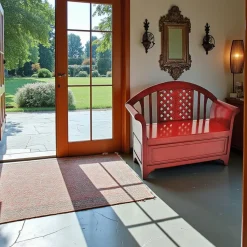 Banc coffre exotique hévéa 115x90cm TRADITION