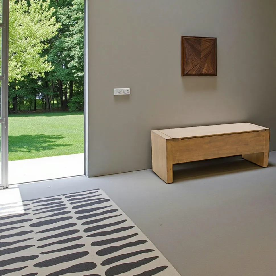 Banc coffre hévéa 118cm HELENA