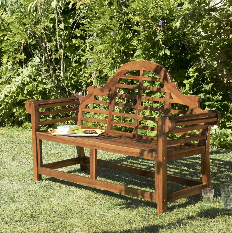 Banc de jardin Sumatra en teck 165 cm MACAO