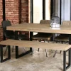 Banc de table en bois recyclé 155 cm AUCKLAND