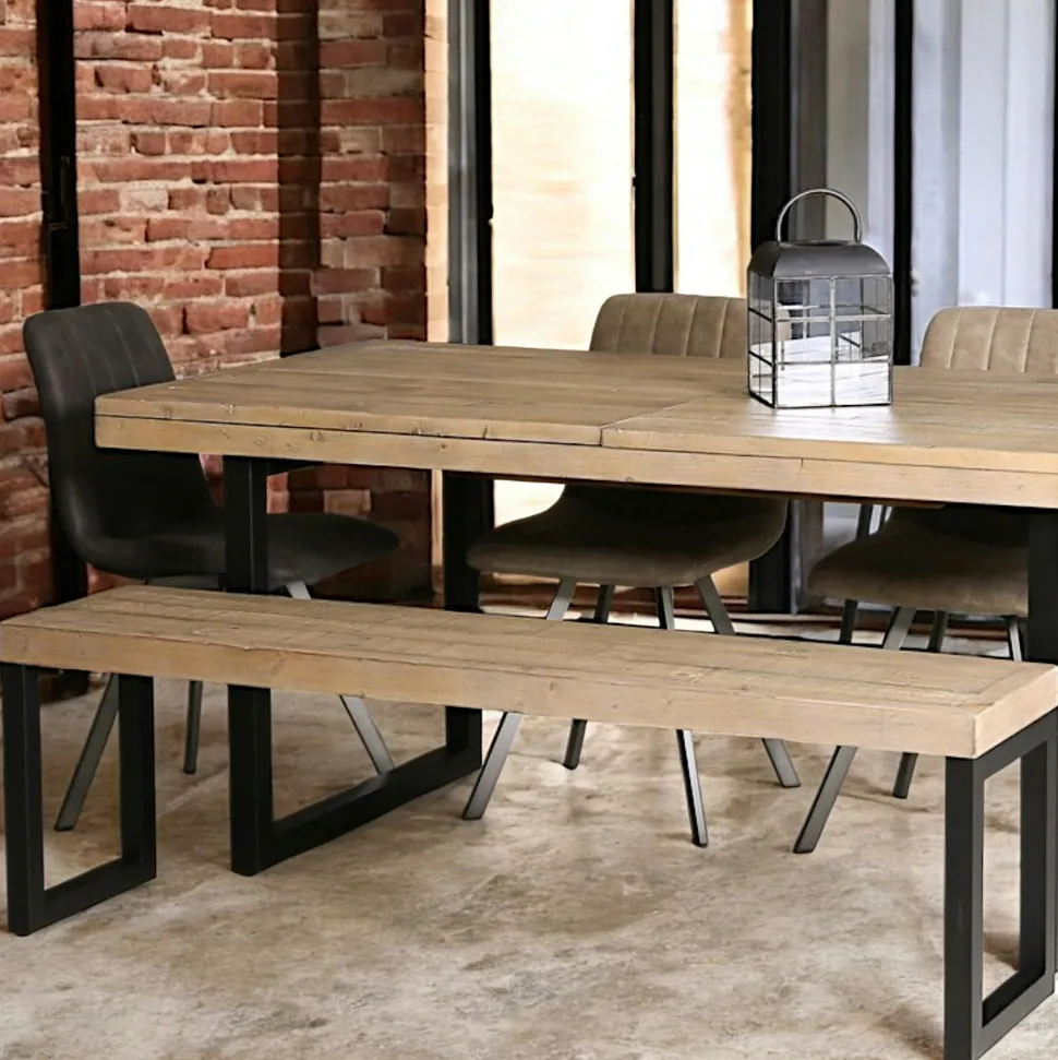 Banc de table en bois recyclé 155 cm AUCKLAND