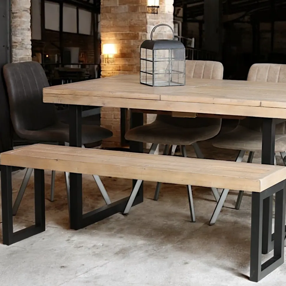 Banc de table en bois recyclé 155 cm AUCKLAND