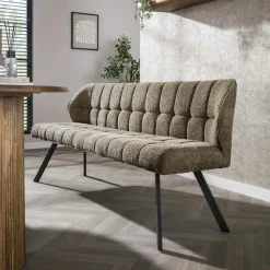 Banc en bouclette sable 180 cm MELBOURNE