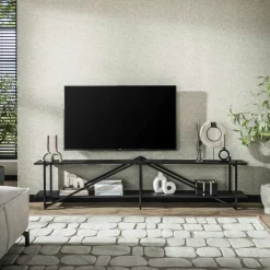 Banc tv moderne 2 niveaux 220 cm RALF