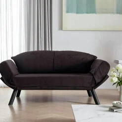 Banquette-lit bleu canard - format compact LUCCA