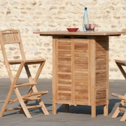Bar de jardin en Teck brut massif 120cm SUMMER