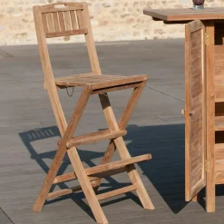 Bar de jardin en Teck brut massif 120cm SUMMER