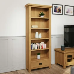 Bibliothèque colonne en bois clair PUERTO