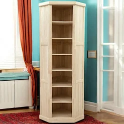 Bibliothèque d'angle hévéa 240cm TRADITION
