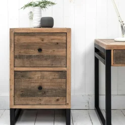 Bibliothèque Etagère bois recyclé BRISBANE