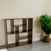 Bibliothèque ouverte Hévéa 8 niches déstructurées 90x30x90cm BALTIC
