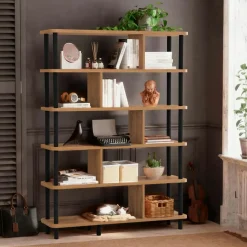 Bibliothèque étagère design organique à séparateurs MARFA