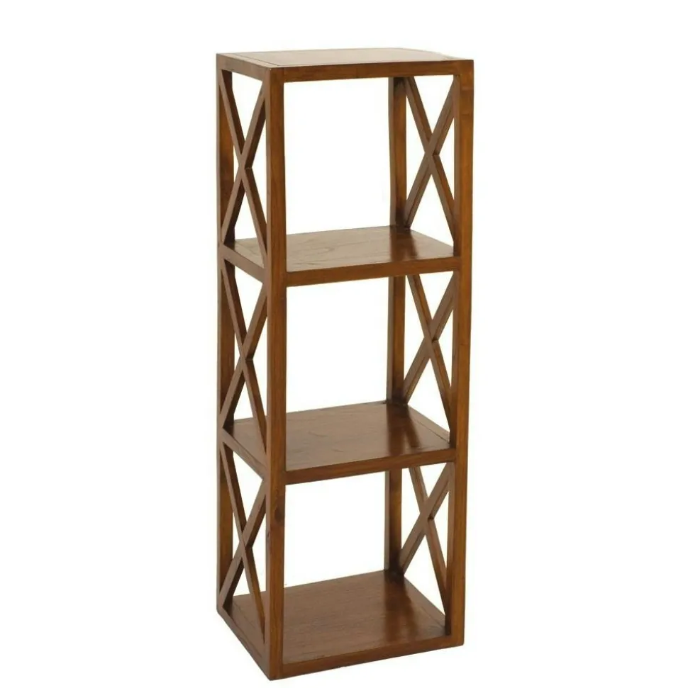 Bibliothèque étagère hévéa 94,5x42x175cm MAORI