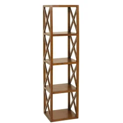 Bibliothèque étagère hévéa 94,5x42x175cm MAORI
