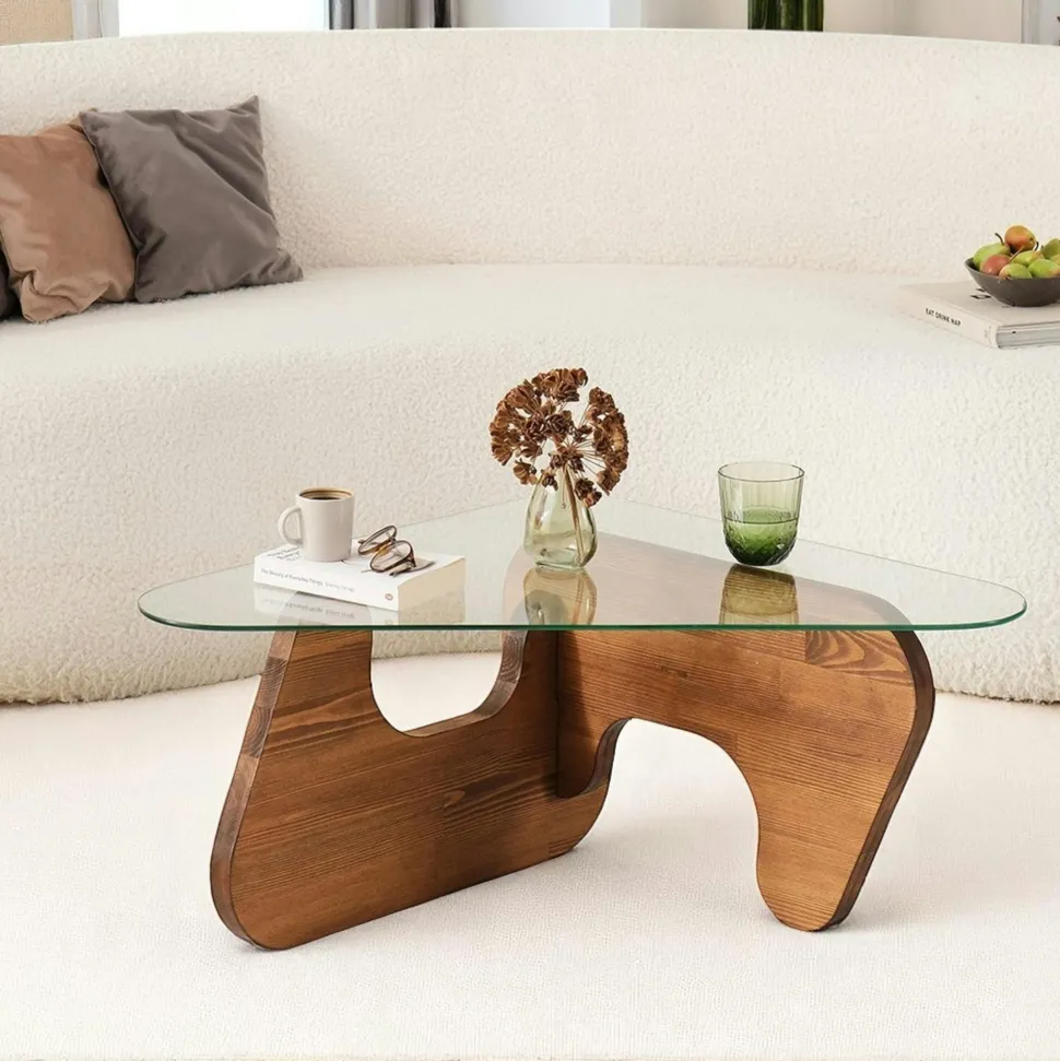 Bout de canapé design métal doré – plateau carré moderne SFAX
